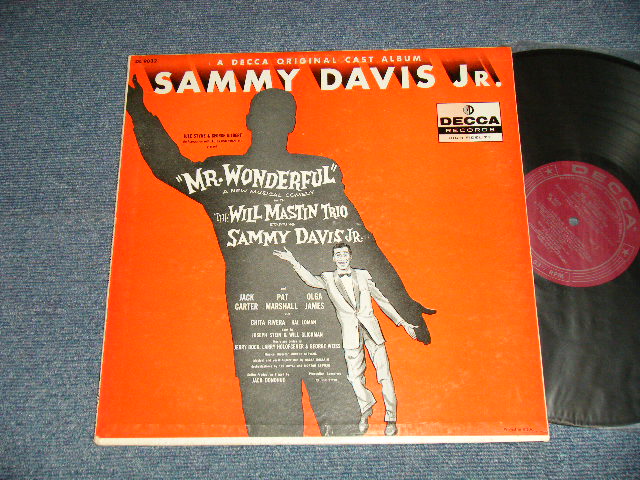 画像1: ost  SAMMY DAVIS, JR.  Mr. Wonderful 1956 Broadway Cast ‎- Mr. Wonderful (An Original Cast Album) (Ex++/Ex+++) / 1956 US AMERICA ORIGINAL 1st Press "MAROON Label" MONO Used  LP