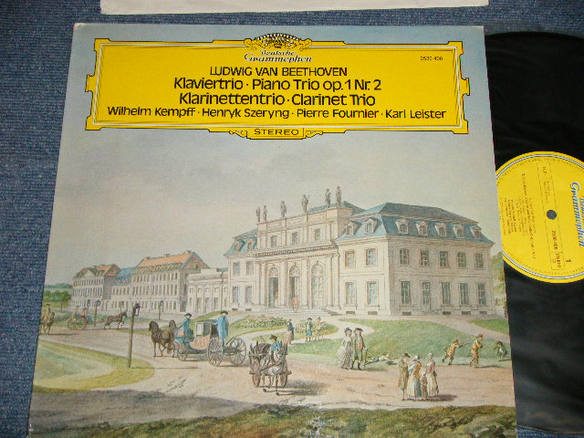 画像1: Ludwig van Beethoven - Wilhelm Kempff ∙ Henryk Szeryng ∙ Pierre Fournier ∙ Karl Leister ‎- Klaviertrio • Piano Trio Op. 1 Nr. 2 / Klarinettentrio • Clarinet Trio (Ex+++/MINT ) / 1974 GERMAN GERMANY ORIGINAL Used LP 