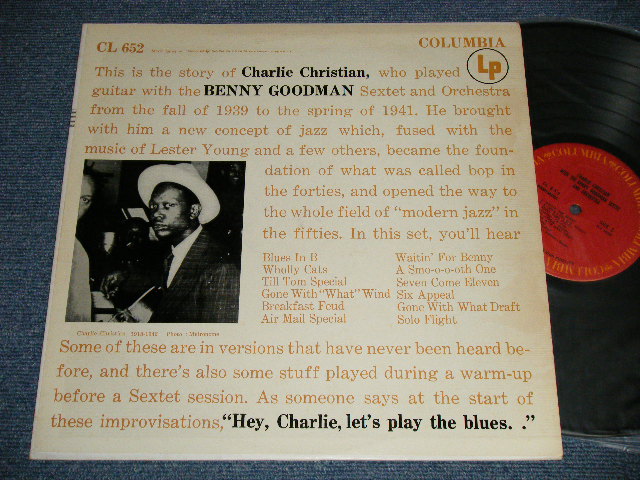 画像1: CHARLIE CHRISTIAN - WITH THE BENNY GOODMAN SEXTET AND ORCHESTRA (Ex++/MINT- EDSP) / Early 1970's US AMERICA REISSUE "PROMO" MONO Used LP