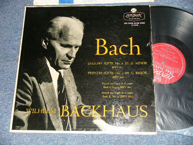 画像1:  Wilhelm Backhaus, Johann Sebastian Bach ‎– Bach (Ex++/Ex+++ EDSP) / 1960 US AMERICA ORIGINAL With UK EXPORT Wax Used LP