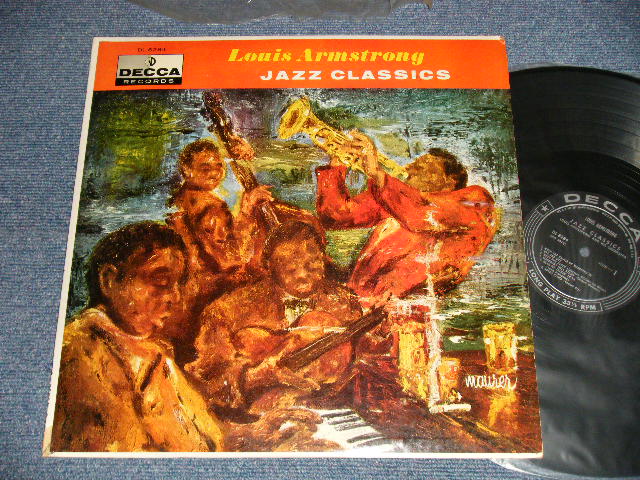 画像1: LOUIS ARMSTRONG - JAZZ CLASSICS (Ex+++/Ex+++) / 1956 US AMERICA ORIGINAL "BLACK with SILVER PRINT LABEL" MONO Used LP  