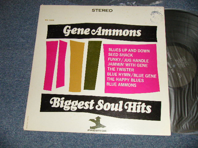 画像1: GENE AMMONS - BIGGEST SOUL HITS (Ex++/Ex+++ EDSP) / 1964 US AMERICA ORIGINAL "BLACK with TRIDENT Logo TOP Label" Used LP 
