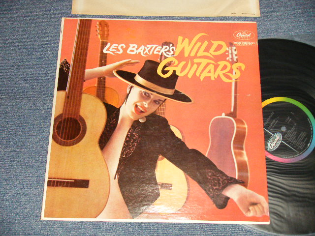 画像1: LES BAXTER - WILD GUITARS (Ex+++, Ex++/MINT-) / 1959 US AMERICA ORIGINAL 1st Press "BLACK with RAINBOW 'CAPITOL' Logo on LEFT LABEL" MONO Used LP   