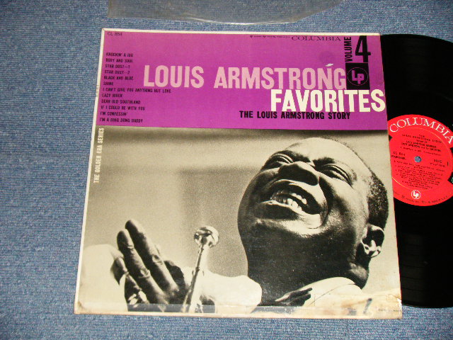 画像1: LOUIS ARMSTRONG - Louis Armstrong FAVORITES (Volume 4) (Ex-, VG+/MINT- TEAR, ) / 1956 Version US AMERICA "REISSUE of  ML 54386" "6 EYES LABEL" MONO Used LP  