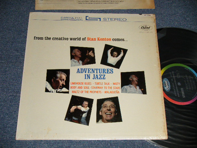 画像1: STAN KENTON - ADVENTURES IN JAZZ (With CUSTOM INNER SLEEVE)  (MINT-/Ex+++ Looks:MINT-)  /1961 US AMERICA ORIGINAL 1st Press "BLACK with RAINBOW CAPITOL Logo on top Label" STEREO  Used lp