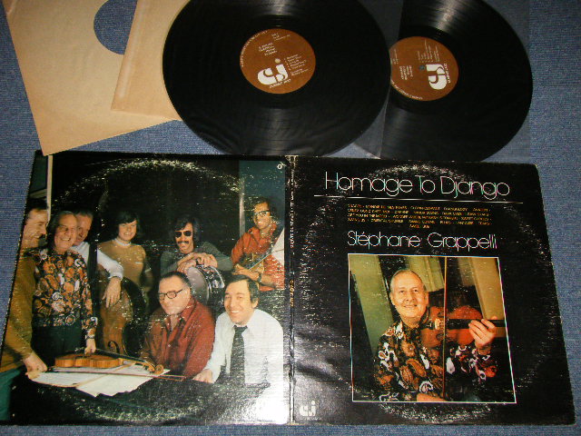 画像1: STEPHANE GRAPPELLI - HOMAGE TO DJANGO (VG+++/Ex Looks:Ex EDSP) / 1976 US AMERICA ORIGINAL Used 2-LP 