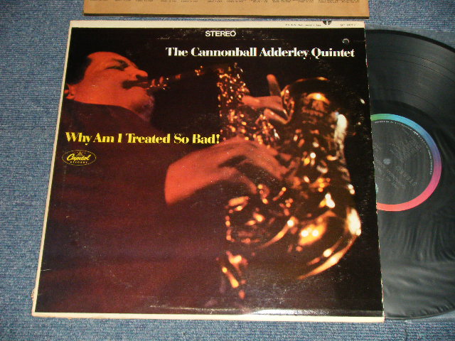 画像1: CANNONBALL ADDERLEY QUINTET - WHY AM I TREATED SO BAD! (Ex++/MINT- BB)  / 1966 US AMERICA ORIGINAL "BLACK with RAINBOW and 'CAPITOL' Logo on TOP" Label  STEREO Used LP 