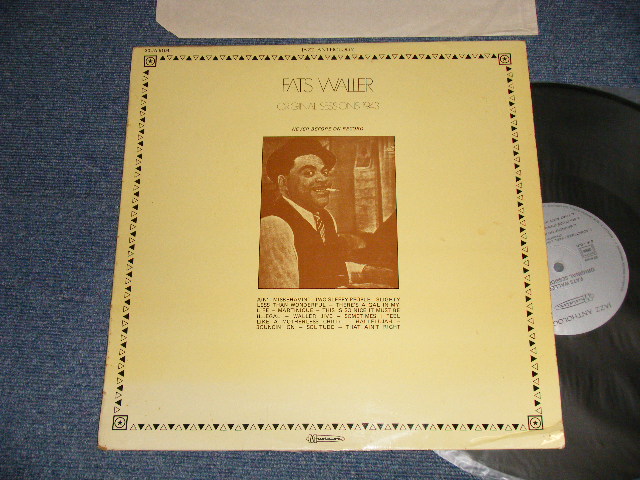 画像1: FATS WALLER - ORIGINAL SESSIONS 1943 (Ex++/Ex++ Looks:Ex+) / 1975 FRANCE Used LP  