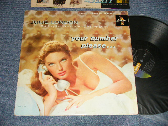 画像1: JULIE LONDON - YOUR NUMBER PLEASE ...(Ex-/Ex+++ Looks:Ex++ EDSP, TEAR) / 1960 Version US AMERICA 2nd Press "GOLD LIBERTY on LEFT Label" STEREO Used LP