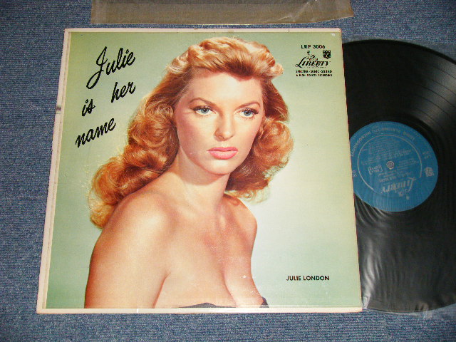 画像1: JULIE LONDON - JULIE IS HER NAME (DEBUT ALBUM) (Matrix #A) LRP-3006 1D SIDE 1 I-I 800P-1B I A4 B) LRP-3006 SIDE 2 1D I A1) (Ex++/Ex++ EDSP) /1956 US AMERICA ORIGINAL MONO "1st Press LIBERTY Credit Front Cover" "1st Press Glossy Jcket " "2nd Press BACK Cover" "1st PRESS Turquoise Color LABEL" Used LP  