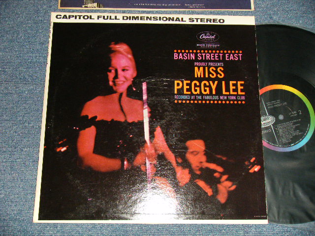 画像1: PEGGY LEE -BASIN STREET EAST ( Ex+++/MINT-) / 1961 US AMERICA ORIGINAL 1st Press "BLACK With RAINBOW 'CAPITOL' Logo on LEFT SIDE  Label"  STEREO Used LP 