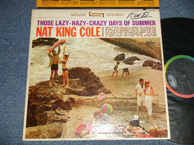 画像1: NAT KING COLE - THOSE LAZY-HAZY-CRAZY DAYS OF SUMMER (Ex+/MINT- WOFC, WOBC) / 1963 US AMERICA ORIGINAL 1st Press "BLACK with RAINBOW CAPITOL logo on TOP Label" STEREO  Used LP