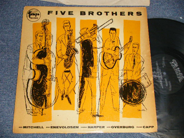 画像1: FIVE BROTHERS - FIVE BROTHERS (Ex+/Ex+++ EDSP, SWOBC) / 1956 US AMERICA ORIGINAL 1st Press "BLACK with SILVER PRINT lLabel" MONO LP