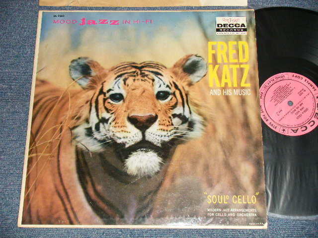 画像1: FRED KATZ & HIS MUSIC - SOULO CELLO (Ex++/EX++) / 1958 US AMERICA ORIGINAL "PINK LABEL PROMO" MONO Used LP's 