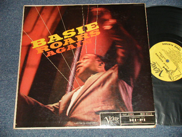 画像1: COUNT BASIE - BASIE ROARS AGAIN (Reissue of "CLEF 120" of 19853 RELAESED 10" LP) (Ex++/Ex+++ EDSP) / 1957 US AMERICA ORIGINAL 1st Press "YELLOW Label"  MONO LP  