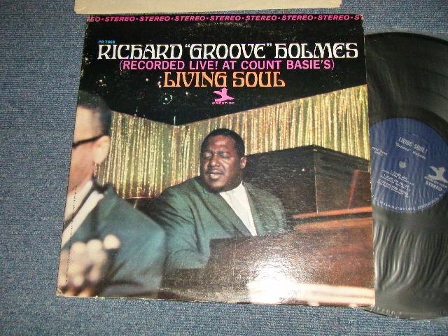 画像1: RICHARD "GROOVE" HOLMES - LIVING SOUL! (Ex+/Ex+++ Looks:Ex+ EDS) / 1967 US AMERICA ORIGINAL "PROMO/ PREVIEW COPY" "1st Press BLUE with 'TRIDENT' on Right" Label STEREO Used LP  