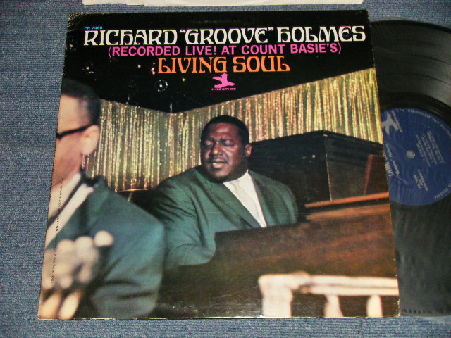 画像1: RICHARD "GROOVE" HOLMES - LIVING SOUL! (Ex+/Ex++ B-1,A-3:Ex EDSP) / 1967 US AMERICA ORIGINAL "1st Press BLUE with 'TRIDENT' on Right" Label MONO Used LP  