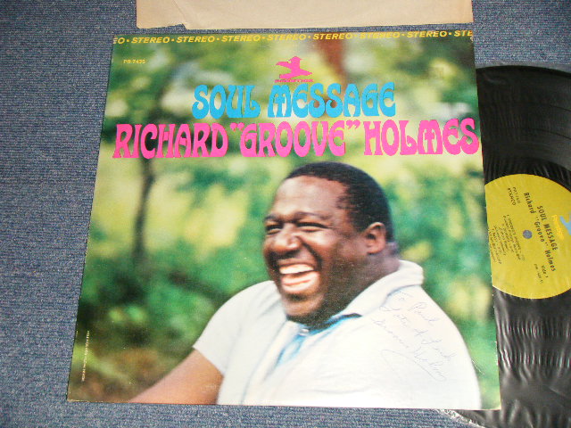 画像1: RICHARD "GROOVE" HOLMES - SOUL MESSAGE (Ex++/MINT-) / 19732 Version US AMERICA "2nd Press LIME GREEN Label" STEREO Used LP  