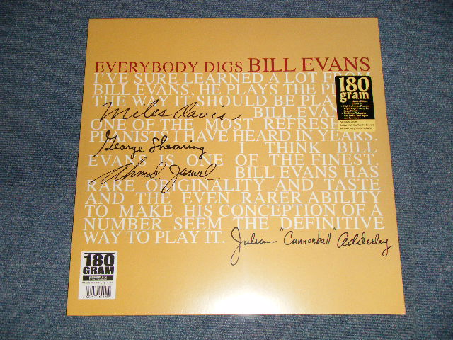 画像1: BILL EVANS - EVERYBODY DIGS (SEALED) / 2012 EUROPE  REISSUE "180 gram Heavy Weight" " BRAND NEW SEALED"  LP  