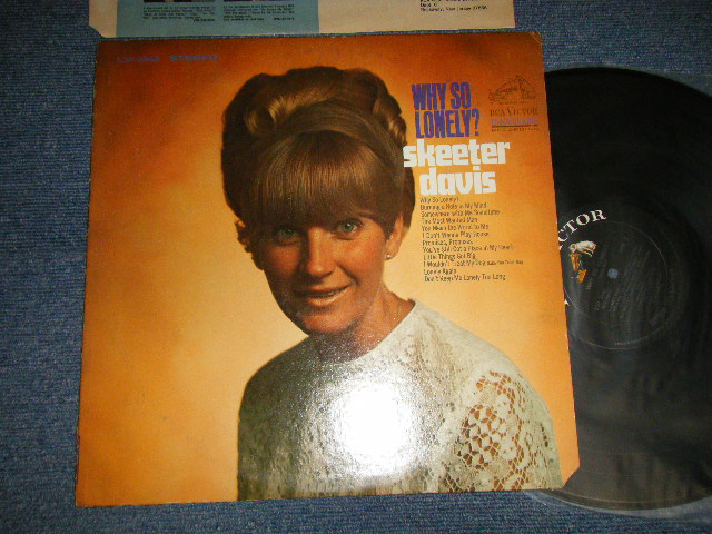 画像1: SKEETER DAVIS - WHY SO LONELY? (Ex++/MINT- CutOut) / 1968 US AMERICA ORIGINAL "BLACK Label" STEREO  Used LP