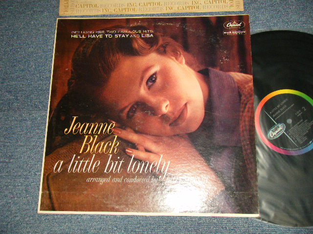 画像1: JEANNE BLACK - A LITTLE BIT LONELY (Ex++/Ex+++ EDSP) / 1960 US AMERICA ORIGINAL 1st Press "BLACK with RAINBOW CAPITOL LOGO ON LEFT SIDE Label" MONO Used LP