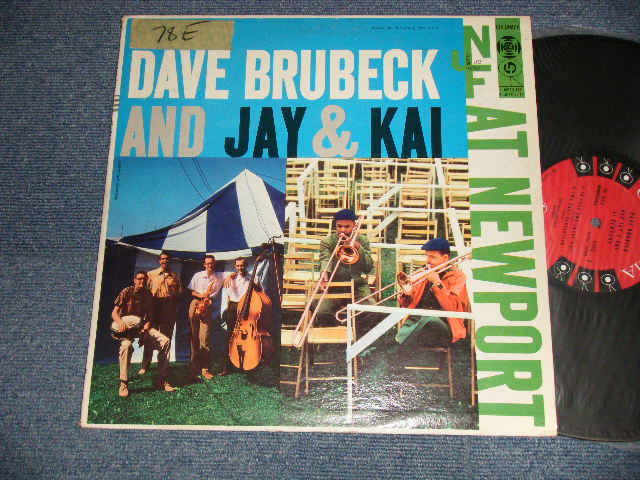 画像1: DAVE BRUBECK And JAY And KAI - AT NEW PROT  (Ex++, Ex+/Ex, Ex+++ STOFC, STPOBC, EDSP) / 1956 US AMERICA ORIGINAL 1st Press "6-EYES Label" "PROMO STAMP" MONO Used LP 