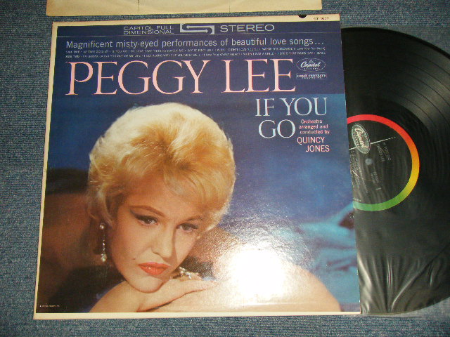 画像1: PEGGY LEE - IF YOU GO (Ex++/MINT-) / 1961 US AMERICA ORIGINAL 1st Press "BLACK With RAINBOW 'CAPITOL' Logo on LEFT SIDE  Label"  STEREO Used LP 