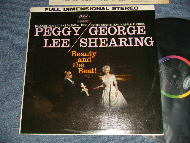 画像1: PEGGY LEE/GEORGE SHEARING - BEAUTY AND THE BEAST ( Ex+++/MINT-) / 1961 Version US AMERICA "BLACK With RAINBOW 'CAPITOL' Logo on TOP  Label"  STEREO Used LP 