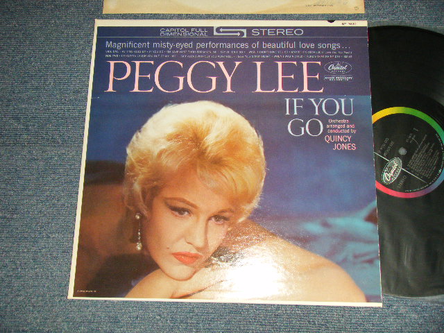 画像1: PEGGY LEE - IF YOU GO (MINT-, Ex++/MINT- STOBC) / 1961 US AMERICA ORIGINAL 1st Press "BLACK With RAINBOW 'CAPITOL' Logo on LEFT SIDE  Label"  STEREO Used LP 