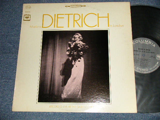 画像1: MARLENE DIETRICH - RECORDED LIVE AT THE QUEEN'S THEATRE (Ex++/Ex+++) / 1965 US AMERICA  ORIGINAL 1St Press "GRAY with 360 SOUNDLabel" MONO Used LP