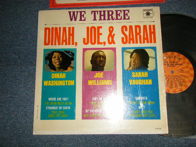 画像1: DINAH WASHINGTON, JOE WILLIAMS, SARAH VAUGHAN - WE THREE DINAH, JOE, & SARAH (Ex+++/MINT- STAMP) / 1963 US AMERICA ORIGINAL MONO Used LP