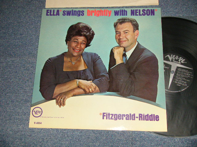 画像1: ELLA FITZGERALD with NELSON RIDDLE  - ELLA SINGS BIGHITLY WITH NELSON (Ex+++/Ex+++ Looks:MINT-)   / 1962 US AMERICA ORIGINAL 1st Press "METRO at BOTTOM Label" MONO   Used LP