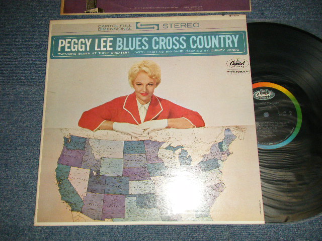 画像1: PEGGY LEE - BLUES CROSS COUNTRY (Ex+++/MINT-  STOBC) / 1962 US AMERICA ORIGINAL 1st Press "BLACK With RAINBOW CAPITOL Logo on TOP Label" STEREO Used LP 