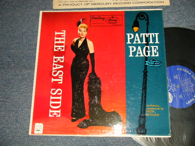 画像1: PATTI PAGE - THE EAST SIDE  (Ex+++/MINT- TAPESEAM, EDSP)  /1957 US AMERICA ORIGINAL 1st Press "BLUE With SILVER PRINT Label" MONO Used LP