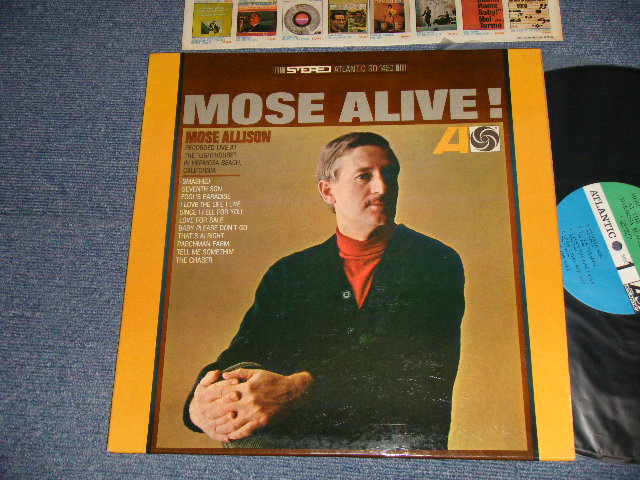 画像1: MOSE ALLISON - MOSE ALIVE! (MINT-, Ex+++/Ex+++) / 1966 US AMERICA ORIGINAL 1st Press "GREEN & BLUE Label" STEREO Used LP 