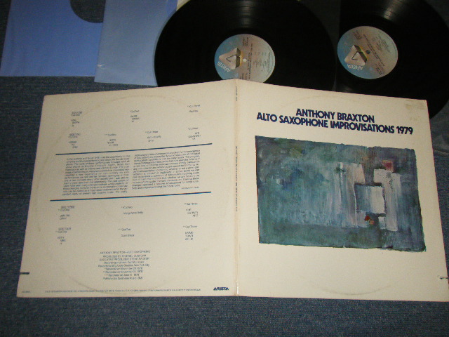 画像1: ANTHONY BRAXTON - ALTO SAXOPHONE IMPROVISATIONS 1979 (With INSERTS)  (Ex++/MINT- CutOut) / 1979 US AMERICA  ORIGINAL Used 2-LP 