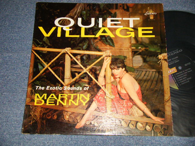 画像1: MARTIN DENNY - QUIET VILLAGE (MINT-, Ex++/MINT- SWOBC) / 1960 Version US AMERICA 2nd Press "COLOR LIBERTY" Label STEREO Used  LP  