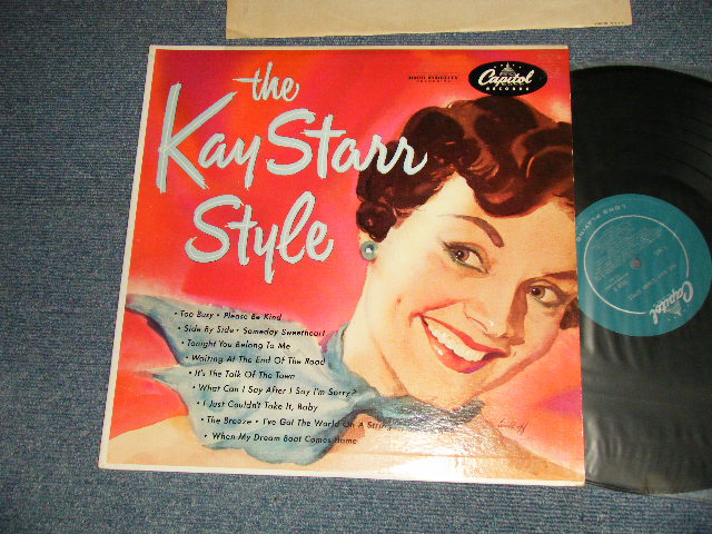 画像1: KAY STARR - THE KAY STARR STYLE (1st 12" ALBUM!!!)  (Ex++/Ex++ TapeSeam, STPOBC) / 1955 US AMERICA ORIGINAL 1st Press "TURQUISE Label" MONO Used LP
