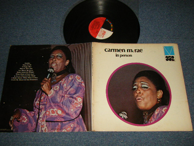 画像1: CARMEN McRAE - IN PERSON (Ex++/Ex++++ EDSP) / 1972 US AMERICA ORIGINAL Used LP 