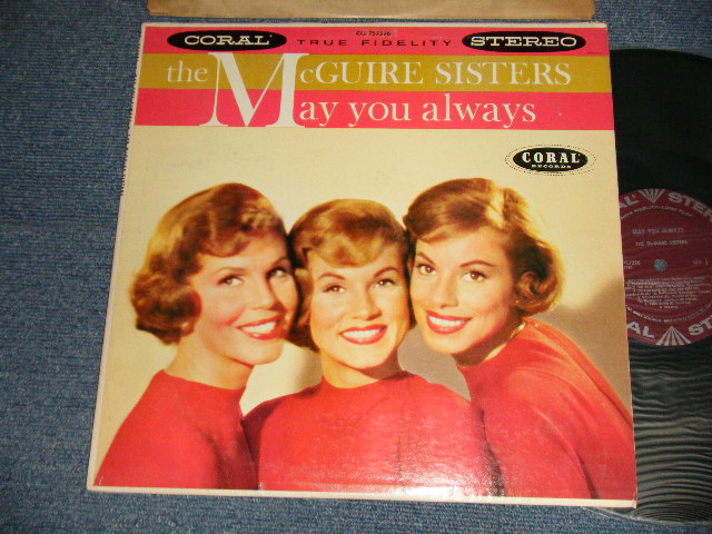画像1: THE McGUIRE SISTERS - MAY YOU ALWAYS (Ex+++/MINT-) /1959 US AMERICA ORIGINAL "MAROON Label" STEREO Used LP