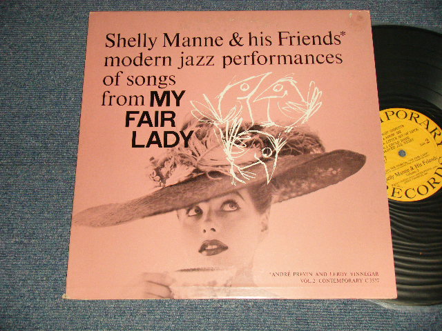 画像1: SHELLY MANNE & HIS FRIENDS - modern jazz performances of songs from MY FAIR LADY (Ex++/Ex++ Looks:Ex+) / 1959 Version? US AMERICA "2nd Press/RE-PRESS JACKET" "YELLOW with BLACK PRINT Label" MONO Used LP 