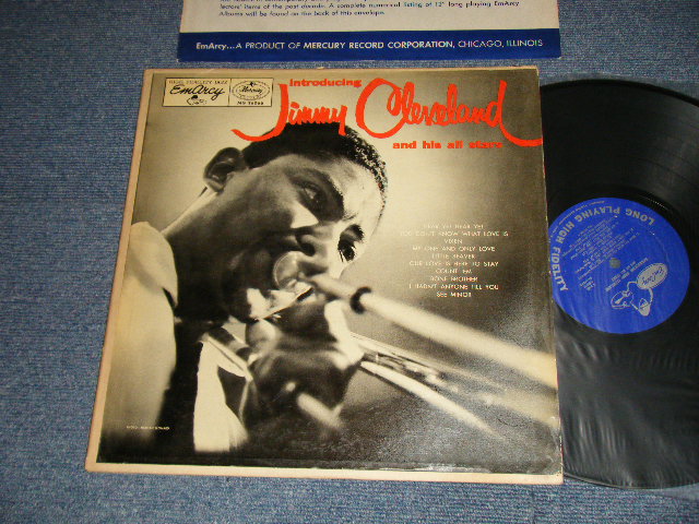 画像1: JIMMY CLEVELAND - INTRODUCING (Ex+/MINT-) / 1956 US AMERICA "1st Press Press EMARCY" "BLUE with SILVER Print Label" MONO Used LP 