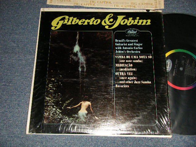 画像1: JOAN GILBERTO Pops in Portuguese With ANTONIO CARLOS JOBIM'S Orchestra - GILBERTO & JOBIM (REISSUE of "JOAN GILBERTO  BRAZIL'S BRILLIANT") (MINT-/Ex+++ A-3,4:Ex) / 1964 US AMERICA REISSUE on "BLACK with RAINBOW Label" MONO Used LP 