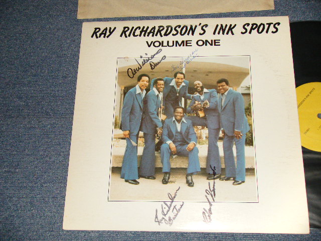 画像1:  RAY RICHMONDSON'S INK SPOTS - VOLUME ONE 1 (Ex+++/MINT-) / 1960's CANADA ORIGINAL "Wth AUTO GRAPHED" 直筆サイン入り" Used LP 
