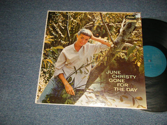 画像1: JUNE CHRISTY - GONE FOR THE DAY (Ex++/VG+++, Ex TAPE SEAM) / 1957 US AMERICA ORIGINAL 1st Press "TURQUOISE Label" MONO Used LP