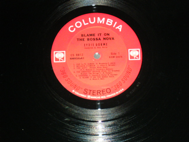 画像: EYDIE GORME - BLAME IT ON THE BOSSA NOVA / 1963 US ORIGINAL STEREO LP