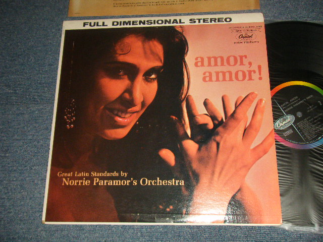 画像1: NORRIE PARAMOR - AMOR, AMOR! (Ex+/MINT- EDSP) / 1961 US AMERICA ORIGINAL 'BLACK with RAINBOW Band CAPITOL Logo on LEFT Label' STEREO Used LP  