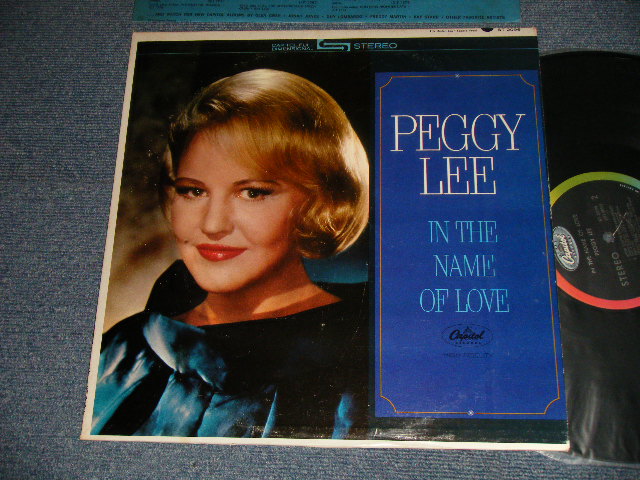 画像1: PEGGY LEE - IN THE NAME OF LOVE (Ex++/Ex+++ Looks:MINT-) / 1964 US AMERICA ORIGINAL 1st Press "BLACK with RAINBOW Label" STEREO LP 
