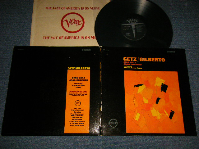 画像1: STAN GETZ + JOAO GILBERTO  feat. ANTONIO CARLOS JOBIM - GETZ/GILBERTO (Ex++/Ex++) / 1964 US AMERICA ORIGINAL STEREO Used LP 
