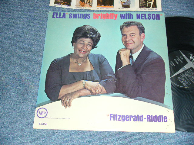 画像1: ELLA FITZGERALD with NELSON RIDDLE  - ELLA SINGS BIGHITLY WITH NELSON (Ex+++/Ex+++ Looks:Ex++) / 1962 US AMERICA ORIGINAL 1st Press "METRO at BOTTOM Label" MONO   Used LP